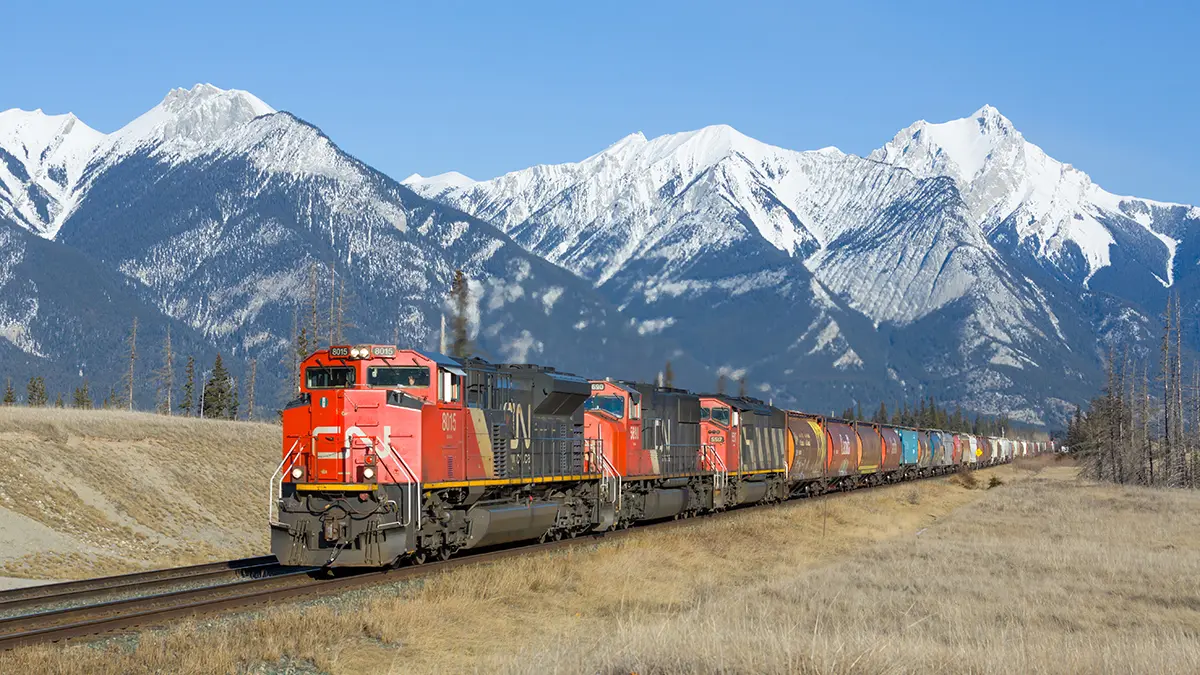 freight and goods train