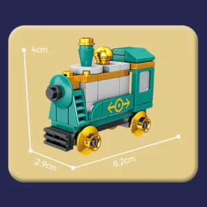 kazi block KY98262-3 Puffing Billy Train​ and Railway LEGO Alternative Bricks