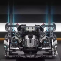 RC Lamborghini V12 Car Black (LEGO Alternative Bricks)