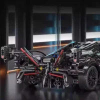 the tailstock of Lamborghini V12 Black LEGO Alternative Bricks