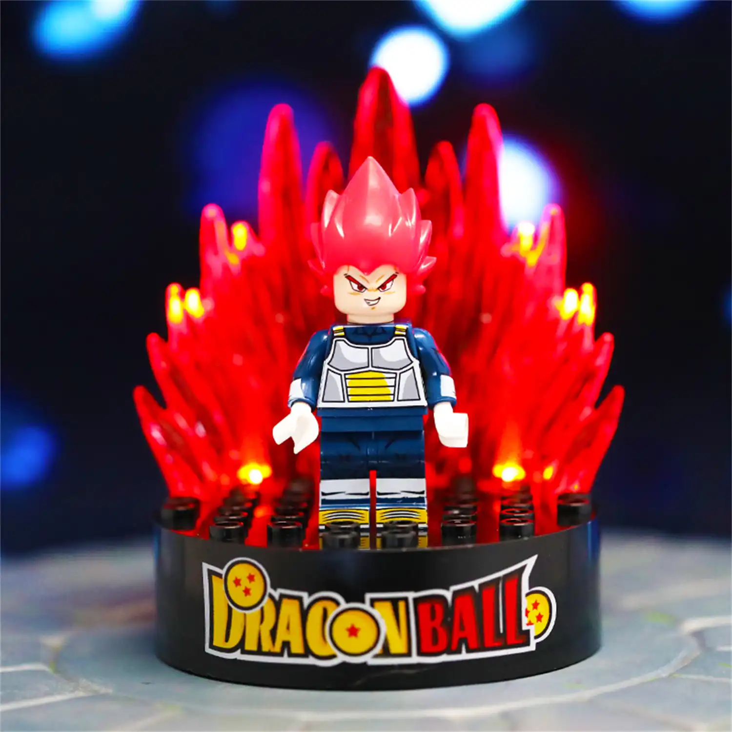 Light Kits​ Display Stand - Red - for LEGO Dragon Ball Minifigures