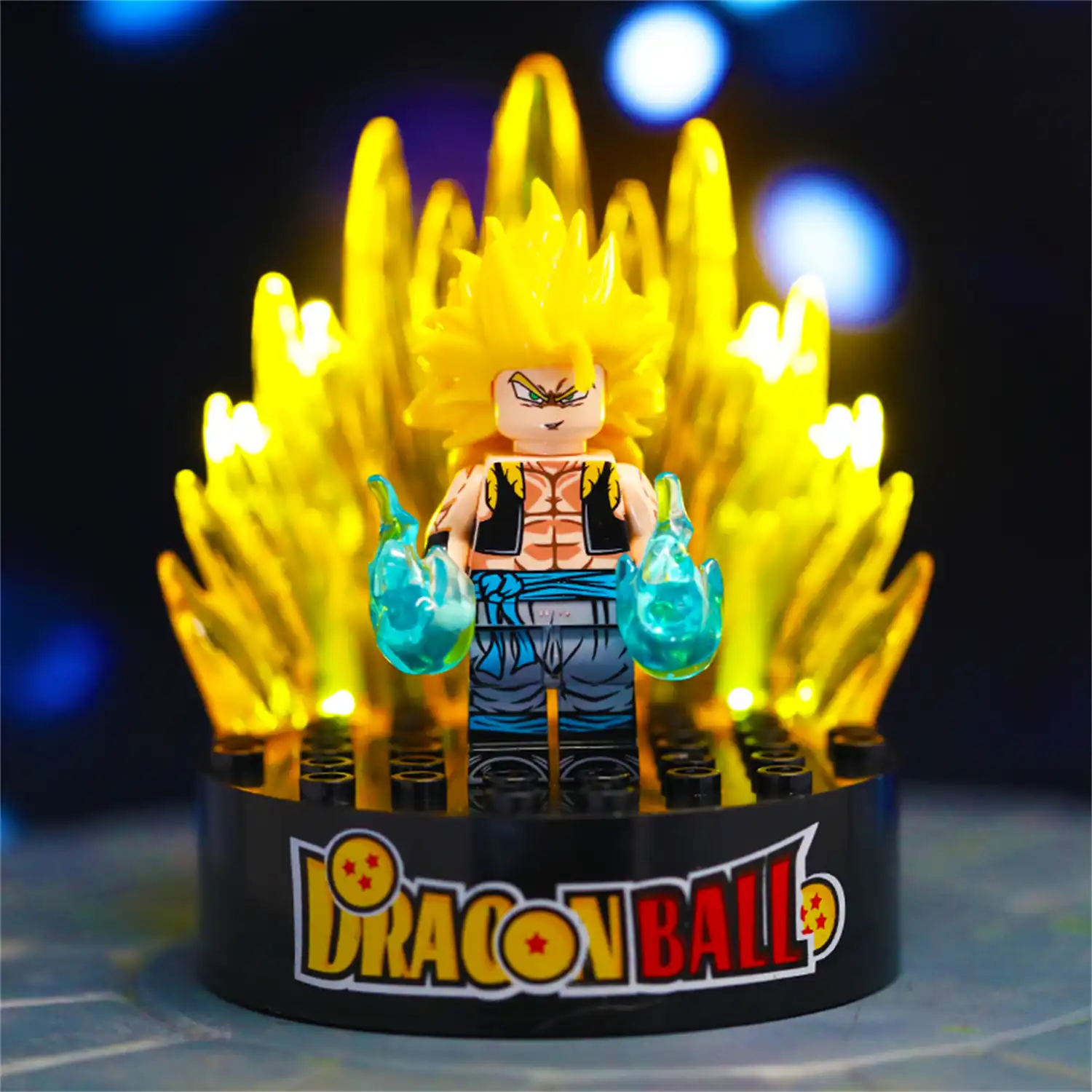 Light Kits​ Display Stand - Green - for LEGO Dragon Ball Minifigures