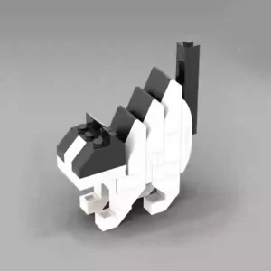 MOC – frightened Cow Cat(LEGO Alternative Bricks)