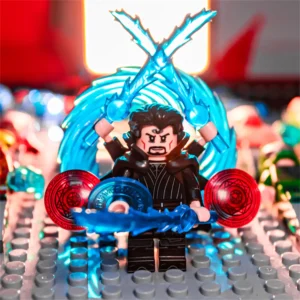 Minifigure - Doctor Sinister Strange Supreme evil with a blue magic effect (LEGO Alternative)