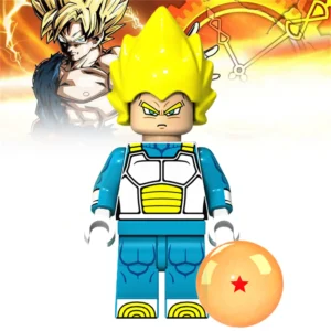Minifigure - Vegeta Super Saiyan (LEGO Alternative)