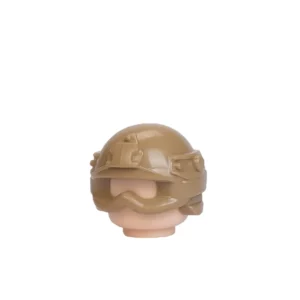 Custom Piece Miniature – FAST Future Assault Shell Technology style tactical helmet earth colored tan – 3D Print for LEGO minifigure