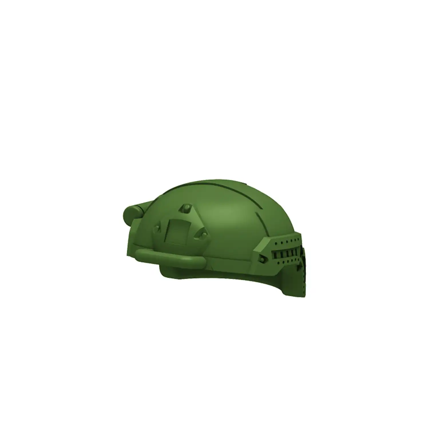 Custom Piece Miniature – MICH Modular Integrated Communications Helmet 2000 tactical helmet army green – 3D Print for LEGO minifigure
