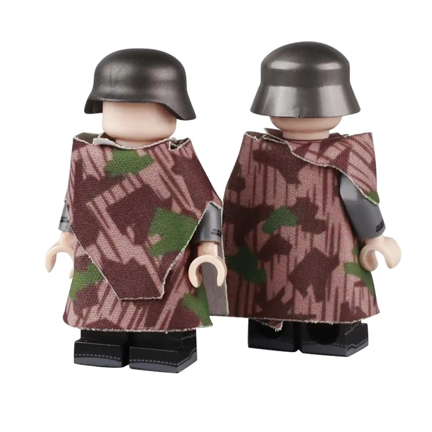 Custom Piece Miniature – military camouflage poncho or cape splinter pattern camouflage – 3D Print for LEGO Minifigure
