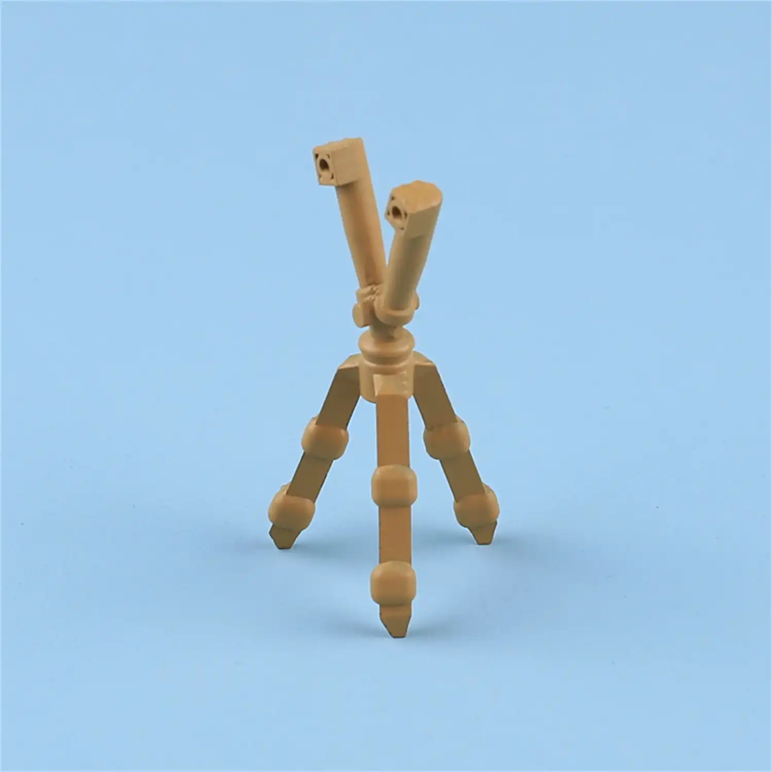 Custom Piece Miniature – trench binoculars scissor type periscope on a tripod brown – 3D Print for LEGO Minifigure