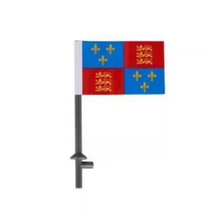 Custom Piece – House of Lancaster or English royal arms flag – 3D Print for LEGO