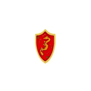 Custom Piece – heater shield gold dragon emblem – 3D Print for LEGO