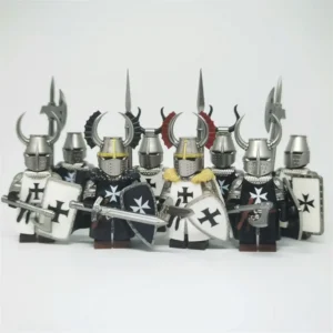 Minifigure 8 Crusader Teutonic knights Hospitaller LEGO Alternative