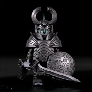 Minifigure Asgardian warrior or guard black LEGO Alternative