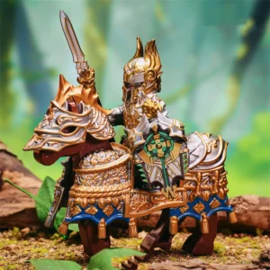 Minifigure Gaheris Knight of the Round Table and warhorse LEGO Alternative