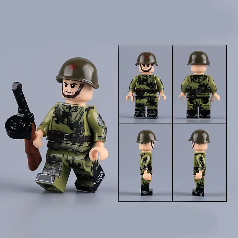Minifigure – Soviet Red Army soldier from World War II (LEGO Alternative)