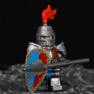 Minifigure – medieval Lion Knight (LEGO Alternative)