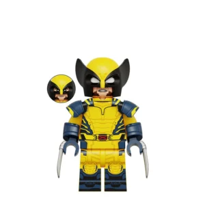 Minifigure - Wolverine classic yellow and blue X-Men costume (LEGO Alternative)