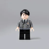 Minifigure - Adolf Hitler the Nazi Party NSDAP and dictator of Germany with grey uniform and black hair (LEGO Compatible)