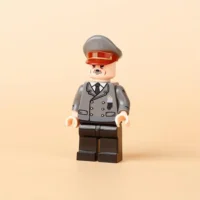Minifigure - Adolf Hitler the Nazi Party (NSDAP) and dictator of Germany with grey uniform and hat (LEGO Compatible)