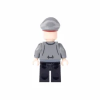 Minifigure - Adolf Hitler the Nazi Party (NSDAP) and dictator of Germany with grey uniform and hat (LEGO Compatible)