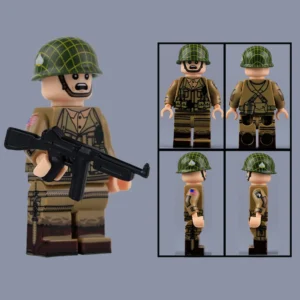 Minifigure - paratrooper from the United States Army's 101st Airborne Division Screaming Eagles (LEGO Compatible)